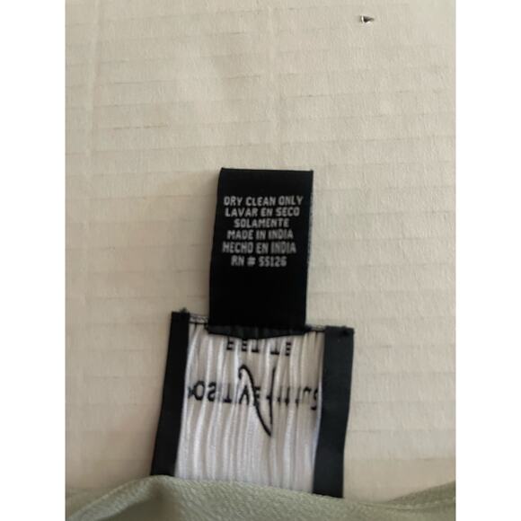 Positive Attitude Women's 2 Piece Light Green Polyester 4 Petite Maxi Dress - Picture 5 of 17